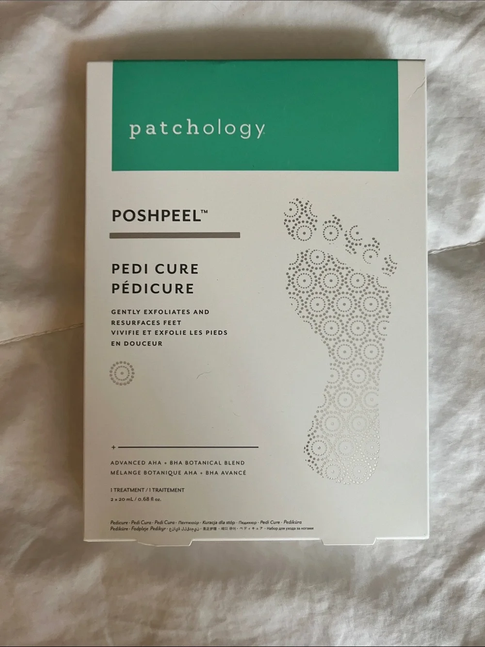 Patchology PoshPeel Pedi Cure Foot Peel -  Set of 4 Treatments